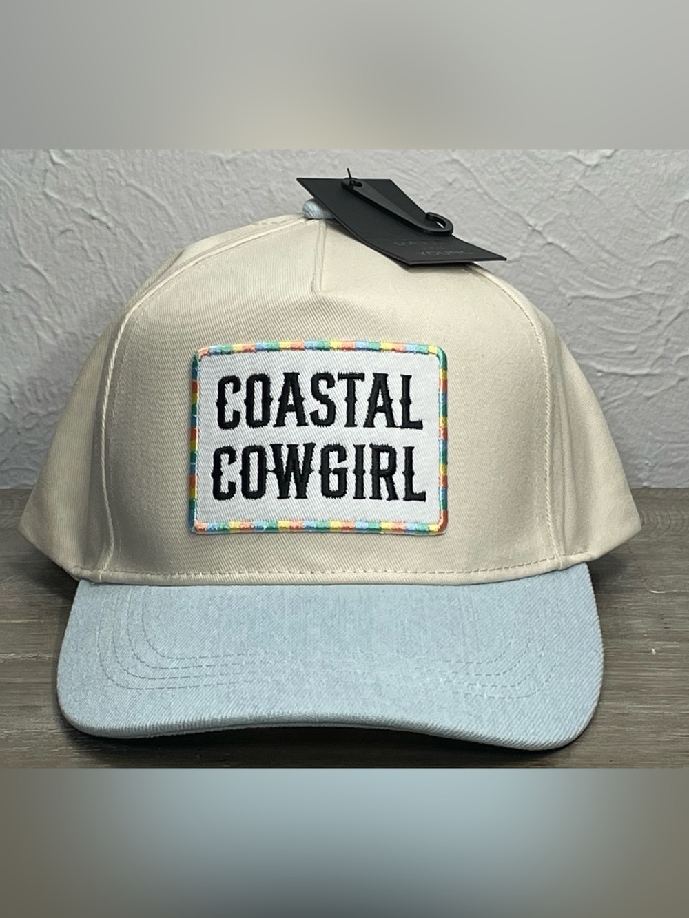 New David Young “Coastal Cowgirl” Patch Trucker Hat Cap Adjustable Snapback NWT